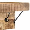 vidaXL Kapstok met plank Bruin 73 x 19 x 23 cm Massief mangohout
