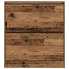vidaXL Schoenenkast met plank Oudhout 80 x 21 x 87,5 cm Bewerkt hout