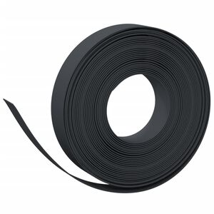 vidaXL Tuinbegrenzing 10 m 10 cm polyetheen zwart