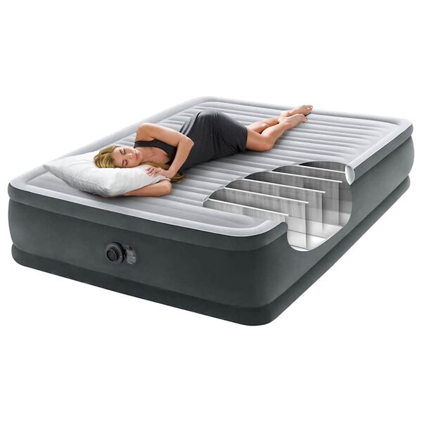 Intex Luchtbed Dura-Beam Deluxe Comfort Plush Queensize 152x203x46 cm