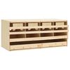 vidaXL Kippenlegkast 4 compartimenten 106x40x45 cm massief grenenhout