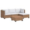 vidaXL 5 st Rieten Loungeset met Kussens GENDT Natuurlijk rattan