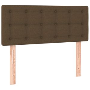 vidaXL Hoofdbord 80x5x78/88 cm stof donkerbruin