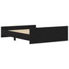 vidaXL Bedframe zonder matras 150x200 cm bewerkt hout zwart eikenkleur