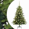 vidaXL Kunstkerstboom met kerstbal 150 cm 150 LED's Warmwit
