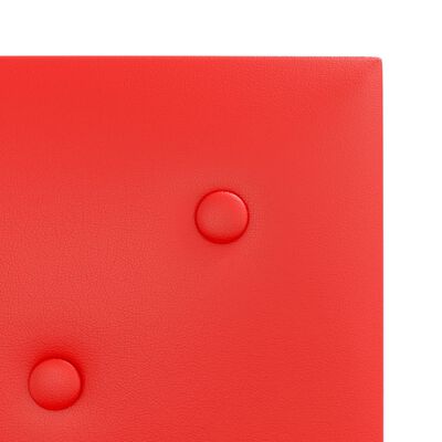 vidaXL Wandpanelen 12 st 1,08 m² 30x30 cm kunstleer rood