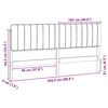 vidaXL Gestoffeerd hoofdbord Bruin en Donkergrijs 200 cm