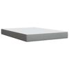vidaXL Boxspring met matras stof lichtgrijs 140x190 cm