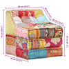 vidaXL Poef modulair stof patchwork