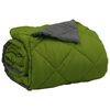 vidaXL Zomerdekbed Groen en Antraciet 240 x 200 cm Microfiber