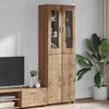vidaXL Hoge kast FLORIN Artisan Eiken 60 x 35 x 182 cm Bewerkt hout