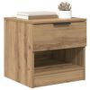 vidaXL Bed kast 2 pcs Artisan Eiken 40 x 39 x 40cm Bewerkt hout