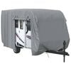 vidaXL Caravanhoes 460x250x220 cm vliesvlies grijs