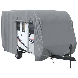 vidaXL Caravanhoes 460x250x220 cm vliesvlies grijs