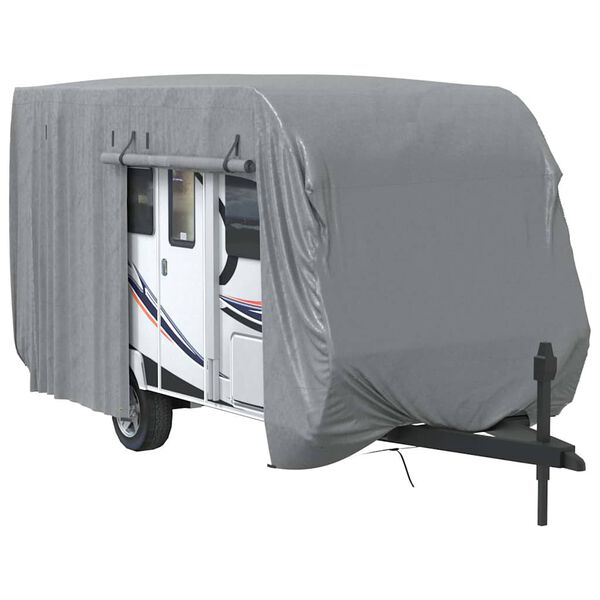 vidaXL Caravanhoes 460x250x220 cm vliesvlies grijs