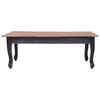 vidaXL Salontafel 120x60x45 cm massief mahoniehout zwart