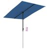 vidaXL Parasol met aluminium paal 2x1,5 m azuurblauw