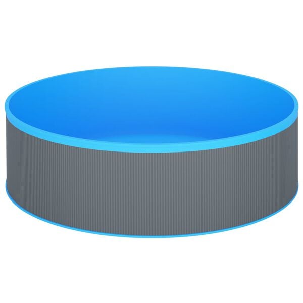 vidaXL Splasher pool met hangende skimmer en pomp 350x90 cm grijs