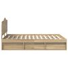 vidaXL Bedframe Sonoma Eiken 150 x 200 cm Massief grenenhout