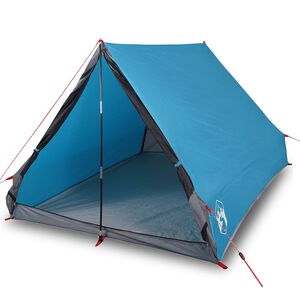 vidaXL Tent 2-persoons A-frame waterdicht blauw