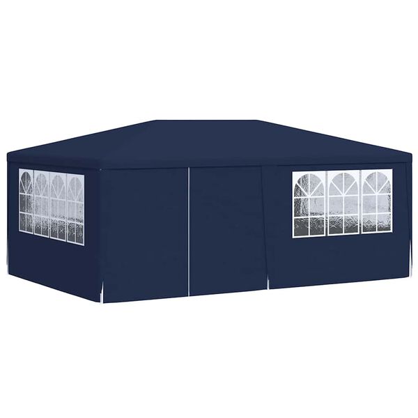 vidaXL Partytent met zijwanden professioneel 90 g/m² 4x6 m blauw
