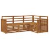 vidaXL Sofa-Sets 4 pcs Naturel Massief Acaciahout