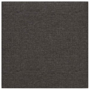 vidaXL Wandhoofdbord 12 st 30 x 30 cm Donkergrijs Stof