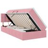 vidaXL LED Opslagbed met Matras Roze 90 x 190 cm Fluweel