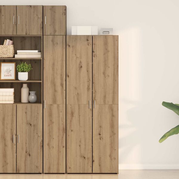 vidaXL Highboard artisanaal eikenkleurig 70 x 42,5 x 185 cm