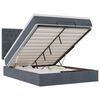 vidaXL Ottoman bed met matrassen en LED's 140x190cm fluweel