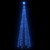 vidaXL Kegelkerstboom 136 blauwe LED's 70x240 cm