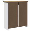 vidaXL Gangkast BODO 80x35x90 cm wit en bruin