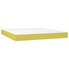 vidaXL Boxspring met matras stof groen 180x200 cm