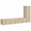 vidaXL Tv-meubelset 3 st Sonoma Eiken Bewerkt hout