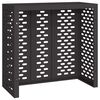 vidaXL Airconditioner hoes Zwart 110 x 50 x 105 cm Staal
