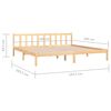 vidaXL Bedframe massief grenenhout 180x200 cm
