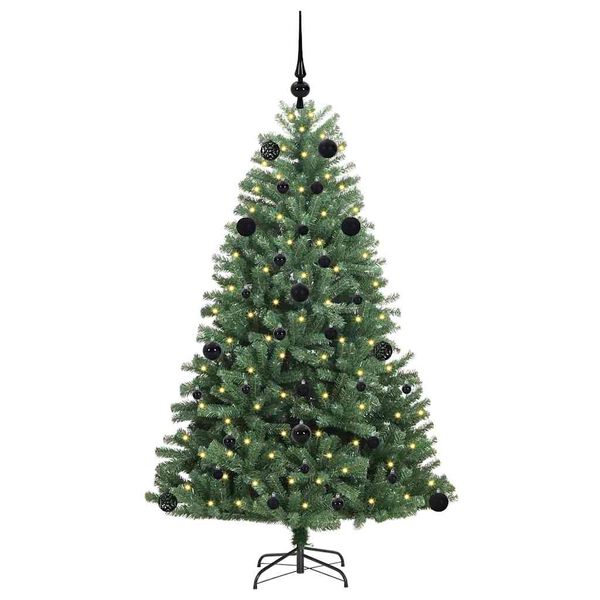 vidaXL Kunstmatige Inklapbare Kerstboom Groen 150 cm PVC en Metaal