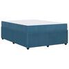 vidaXL Bedframe met matras Blauw 160 x 200 cm Stof