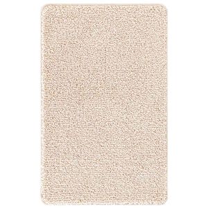 vidaXL Antislip Badmat Cr&egrave;me 60 x 90 cm PP