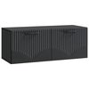 vidaXL Wandbeugel TV-kast Zwart 78,5 x 31 x 30 cm Bewerkt hout