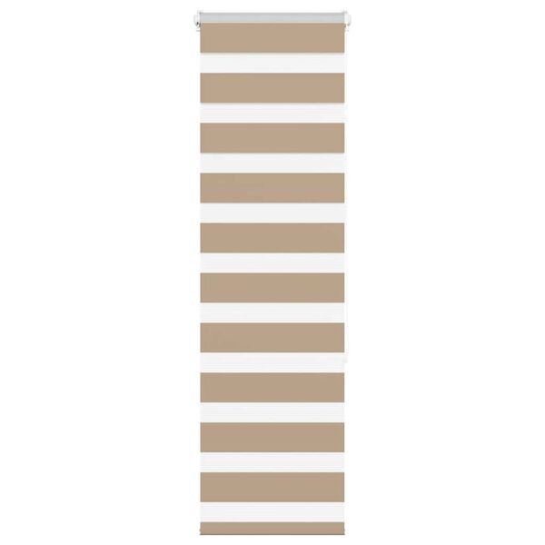 vidaXL Zebra Blind 50x150 cm stofbreedte 55,9 cm polyester zandbruin