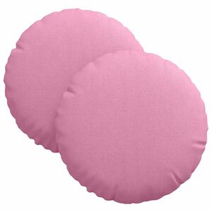 vidaXL Zitkussens 2 pcs Roze &Oslash;30 x 13 cm Stof