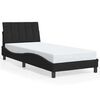 vidaXL Bedframe zonder matras "Hanko" fluweel zwart 90x190 cm