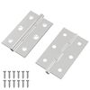 vidaXL Scharnier Effen 2 st zilver 58 x 35 x 1 mm Staal