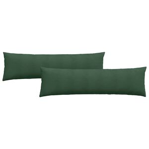 vidaXL Sofa Kussens 2 stuks Donkergroen 145 x 40 cm Cordstof