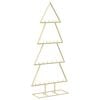 vidaXL Metalen kerstboom met standaard KUOPIO 125 cm Staal Goud