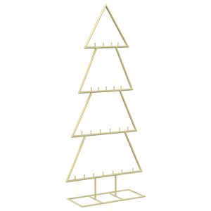 vidaXL Metalen kerstboom met standaard KUOPIO 125 cm Staal Goud