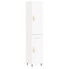 vidaXL Hoge kast 34,5x34x180 cm bewerkt hout wit