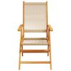 vidaXL Tuinstoelen 4 st verstelbaar massief acaciahout beige