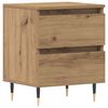 vidaXL Nachtkastje Artisan Eiken 40 x 35 x 50 cm Bewerkt hout